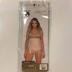 Women latex waist cincher corset